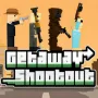 Getaway Shootout is a multiplayer action game with unique gameplay, combining racing and combat.