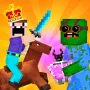 Noob Vs Pro: Castle Defence is an exciting action game where Noob and Pro must team up to defend their castle and surrounding land. 