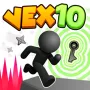 Vex 10 offers many new levels with unpredictable traps. Vex must run, jump, and slide through many dangerous areas.