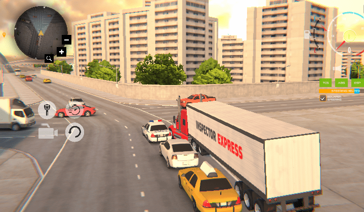 American Truck Car Driving