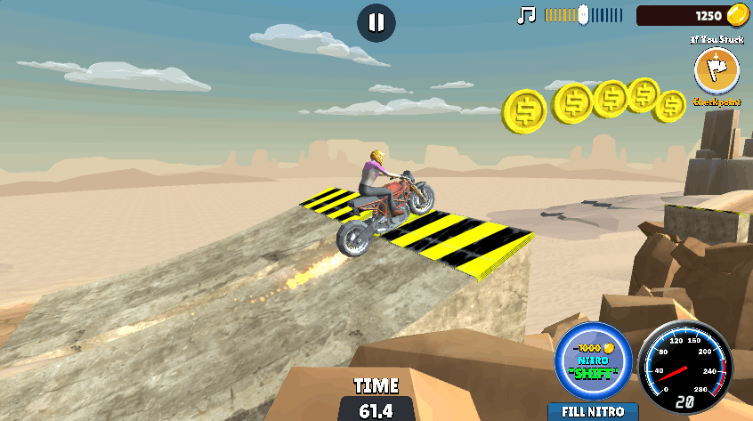 Cartoon Moto Stunt
