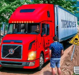 City Cargo Truck Driving