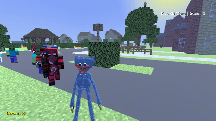 Huggy Wuggy in Minecraft