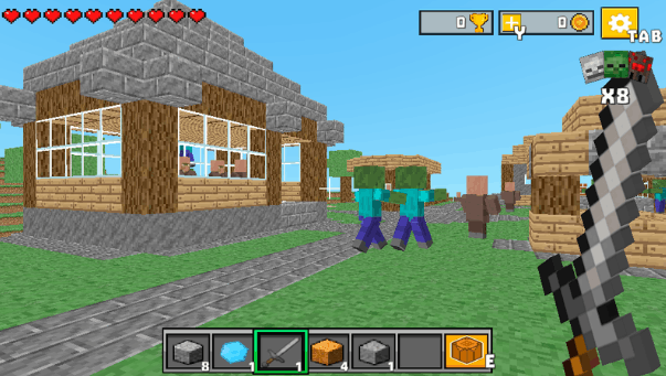 Noob Defends the Village