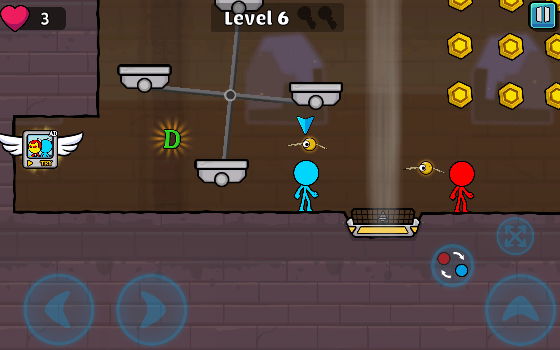 Red and Blue Stickman 2